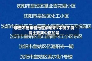 哪些不是疫情地区的城市/不属于疫情主要集中区的是