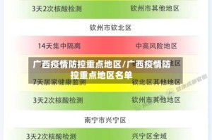 广西疫情防控重点地区/广西疫情防控重点地区名单