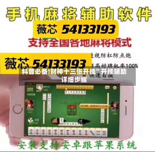 科普必备!财神十三张开挂”开挂辅助详细步骤-第2张图片