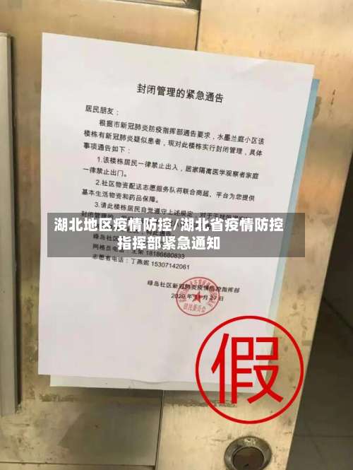 湖北地区疫情防控/湖北省疫情防控指挥部紧急通知-第3张图片