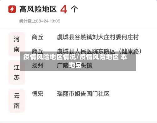 疫情风险地区情况/疫情风险地区 本地宝-第3张图片