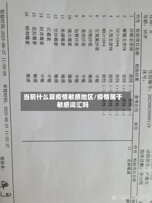 当前什么算疫情敏感地区/疫情属于敏感词汇吗-第2张图片